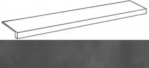 Ступень фронтальная Италон Континуум Петрол 33x160 - фото 1