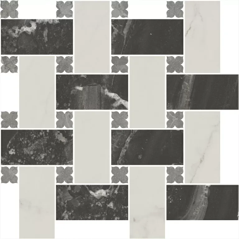 Декор Kerama Marazzi Venezia Риальто 3 наборный матовый 43,5х43,5 - фото 4