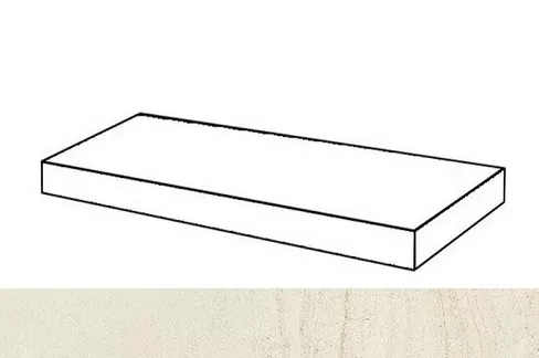 Ступень угловая правая Италон Room Stone White 33x60 - фото 1