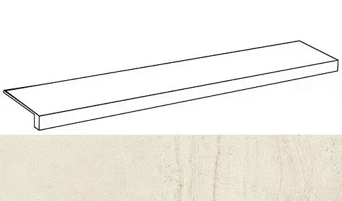 Ступень фронтальная Италон Room Stone White 33x120 - фото 1