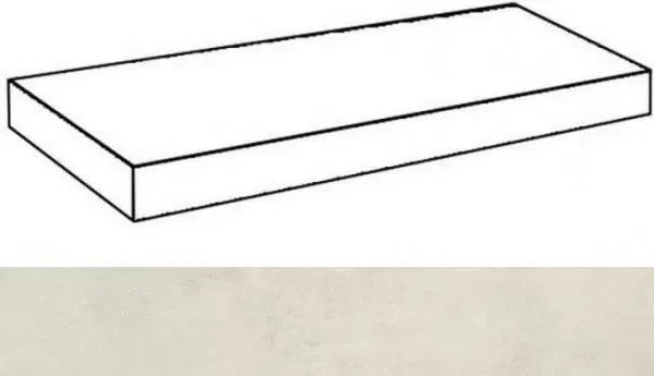 Ступень угловая левая Италон Millennium Pure 33x80 - фото 1