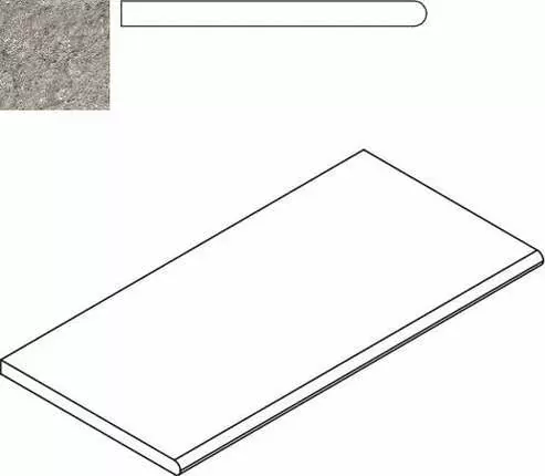 Бортик Италон Discover X2 Grey Bordo Round 30x60 - фото 1