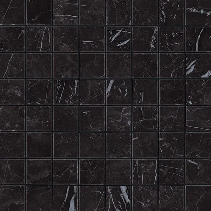 Мозаика Atlas Concorde Italy Marvel Stone Nero Marquina Mosaico Matte 30x30 AS3Z - фото 1