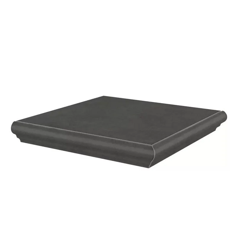 Ступень Kerama Marazzi KM4040G0041NGTA угловая Хадду серый темный матовый 34x34 - фото 1