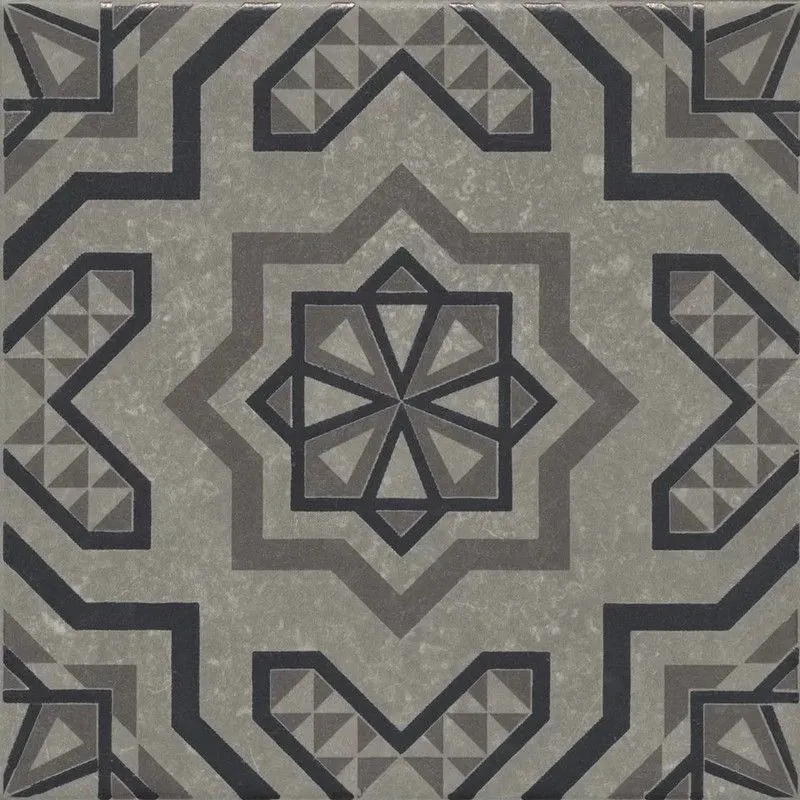 Декор Kerama Marazzi KMD3STA048GN Касабланка серый матовый 20x20 - фото 1