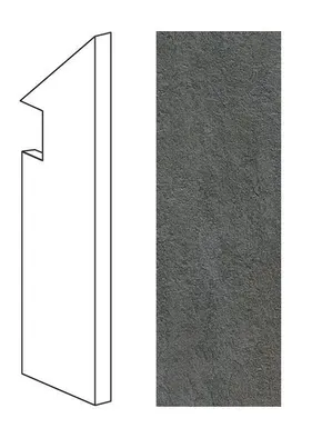 Ступень правая Atlas Concorde Italy Trust Titanium Battiscopa Sag.Dx AEAU 7.5x30 - фото 1