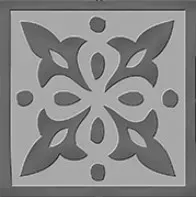 Вставка Италон Charme Evo Lady Silver 7,2x7,2 - фото 3