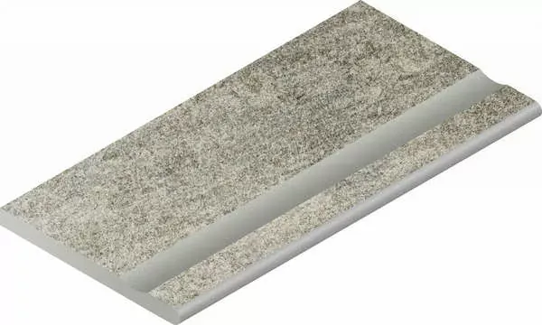 Бортик с выемкой закругленный Nordica X2 Silver 30x60 - фото 1