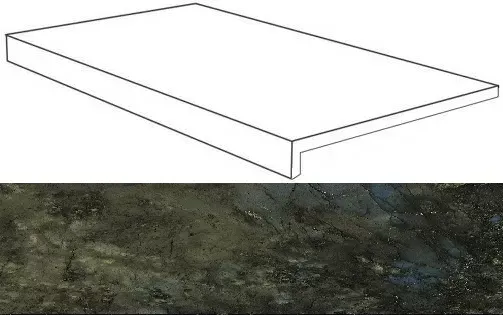 Ступень Atlas Concorde Italy Marvel Brazil Green Scalino Lapp AO7R 37.5x150 - фото 1