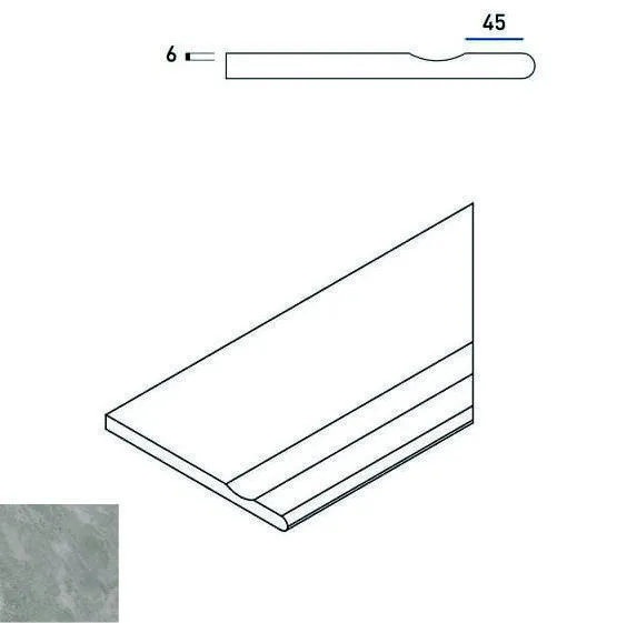 Бортик с выемкой закругленный правый Италон Climb Х2 Rock 30x60 - фото 1