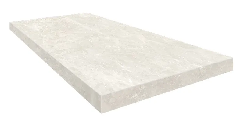 Ступень ColiseumGres Да Винчи Уайт угловая правая 620070002303 белый 33x60 - фото 1