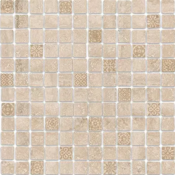 Мозаика Kerama Marazzi MBD002 Риальто Антика 2 мозаичный бежевый светлый матовый 30х30 - фото 1