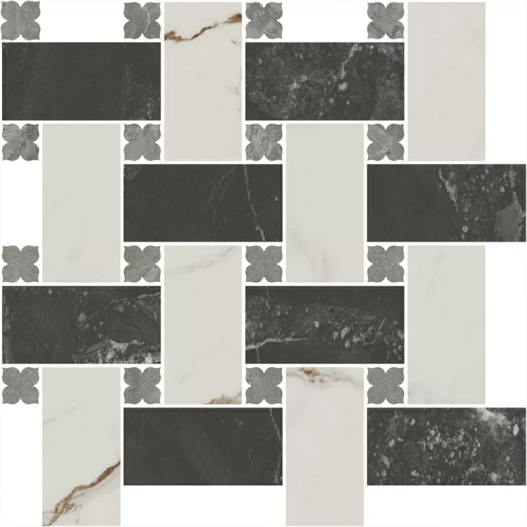 Декор Kerama Marazzi Venezia Риальто 3 наборный матовый 43,5х43,5 - фото 2