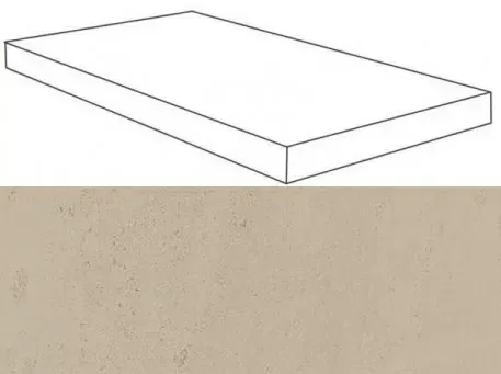 Ступень угловая левая Atlas Concorde Wise Sand 33x60 лаппатированная - фото 1