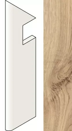 Ступень левая Atlas Concorde Italy Exence Vanilla Battiscopa Sag.Sx AOU2 7.2x30 - фото 1