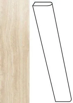 Плинтус Atlas Concorde Italy Marvel Travertino Alabastrino Battiscopa Lapp. ADWA 7.2x60 - фото 1