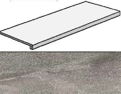 Ступень Atlas Concorde Italy Klif Grey Scalino AN4Z 37.5x75 - фото 1
