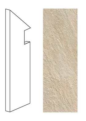 Ступень левая Atlas Concorde Italy Trust Ivory Battiscopa Sag.Sx AEAM 7.5x30 - фото 1