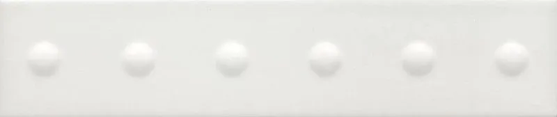 Керамическая плитка Kerama Marazzi KM26389 Медина 1 белый матовый структура 6x28.5 - фото 1