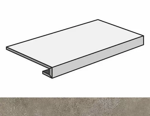 Ступень фронтальная Atlas Concorde Drift Light Grey 33x80 - фото 1