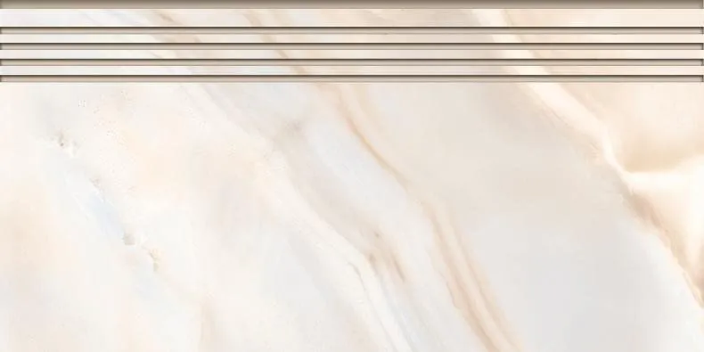 Ступень Kerranova Onice Milky 29.4x60 K-95/LR/st01/294x600x10 - фото 1