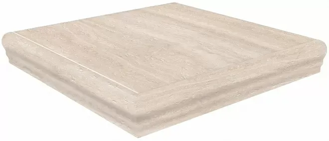 Ступень Kerama Marazzi SG157200R\GR\ANS Пантеон беж левая угловая 34x34 - фото 1