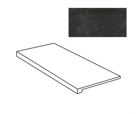 Ступень Atlas Concorde Italy Marvel Noir St.Laurent Scalino ADXM 33x60 - фото 1