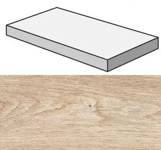 Ступень угловая левая Atlas Concorde Oak Reserve Cashmere 33x120 - фото 1