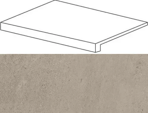 Ступень фронтальная Atlas Concorde Wise Silve 33x60 - фото 1