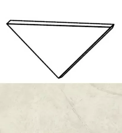 Вставка Atlas Concorde Italy Marvel Calacatta Perla Corner A.E. Silk AGJ6 1x1 - фото 1