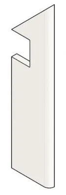 Ступень правая Atlas Concorde Italy Marvel Statuario Supremo Battiscopa Sag Dx Silk A54Q 7.2x30 - фото 1