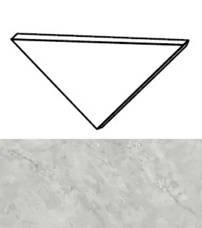 Вставка Atlas Concorde Italy Marvel Grey Cloud Corner A.E. Silk AGJ8 1x1 - фото 1