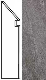 Ступень левая Atlas Concorde Italy Brave Grey Battiscopa Sag. Sx A1JH 7.2x30 - фото 1