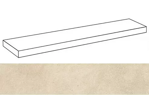 Ступень угловая левая Италон Room Stone Beige 33x120 - фото 1