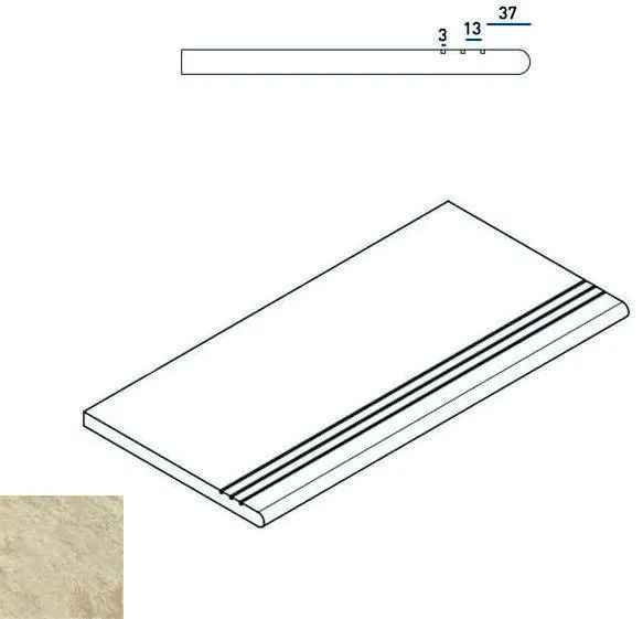 Ступень закругленная Италон Climb Х2 Rope 30x60 - фото 1