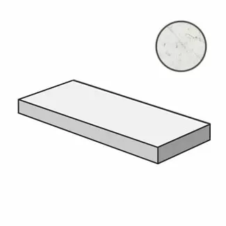 Ступень угловая левая Италон Charme Extra Carrara 33x120 - фото 1