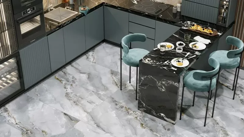 Керамогранит Alma Ceramica Орландо GFA114ORD07L серый 57x114 - фото 4