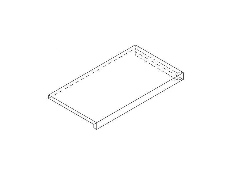 Ступень угловая правая Atlas Concorde Супернова Стоун Грей 33x60 - фото 1