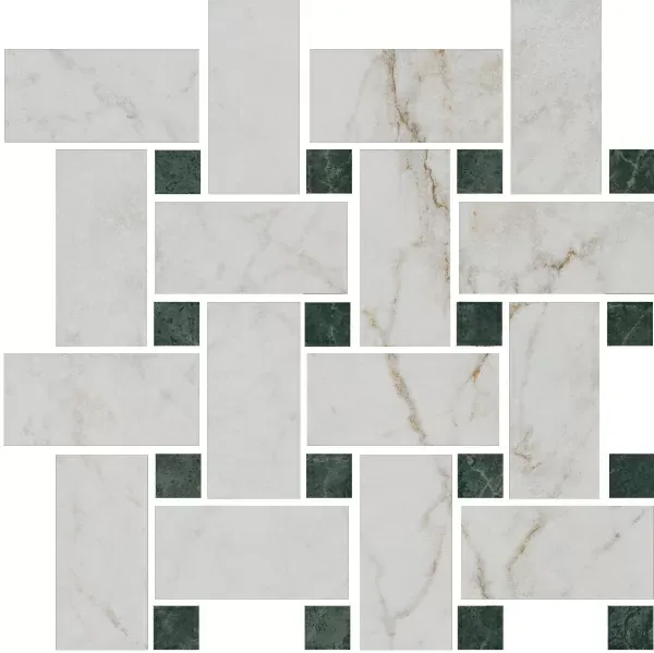 Мозаика Kerama Marazzi T038\SG6540 Серенада мозаичный белый лаппатированный 32х32 - фото 2