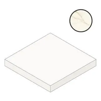 Ступень угловая Atlas Concorde Italy Marvel Calacatta Imperiale Scalino Angolare A55A 33x33 - фото 1