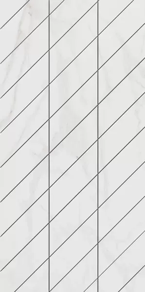 ФальшмозаикаEstima SM02 Ametis Supreme Gold Corner Right 29.8x59.8 белый полир. - фото 1