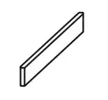 Плинтус ColiseumGres Да Винчи Браун 610130005299 коричневый 7.2x60 - фото 1