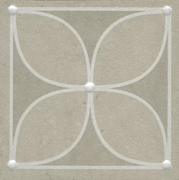 Вставка Kerama Marazzi Туф бежевый светлый матовый 7.7x7.7 AZ\A013\SG1712 - фото 1