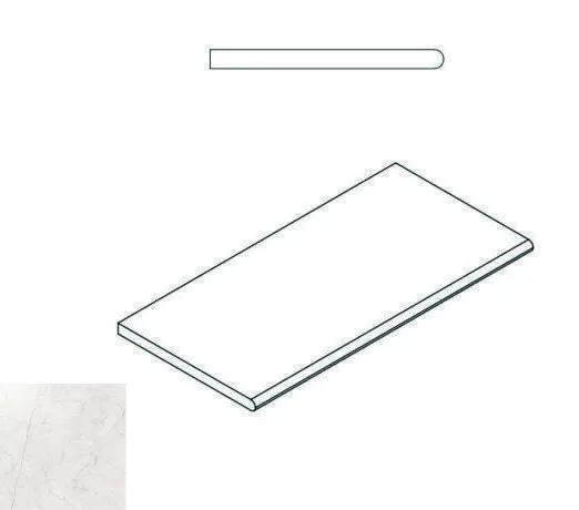 Бортик закругленный Италон Contempora Х2 Pure 30x60 - фото 1