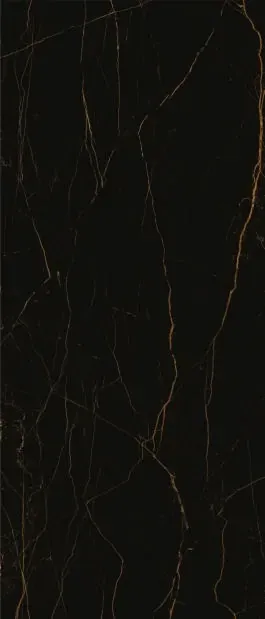 Керамогранит Maimoon Ceramica Slabs Black Noir Polish черный 120x280 - фото 1