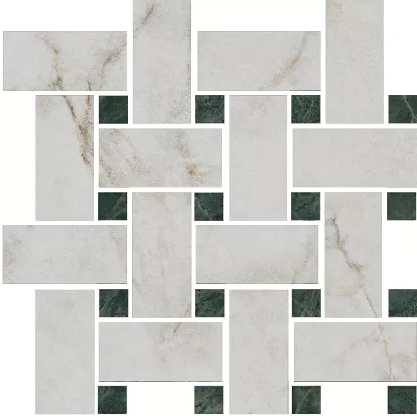 Мозаика Kerama Marazzi T038\SG6540 Серенада мозаичный белый лаппатированный 32х32 - фото 3