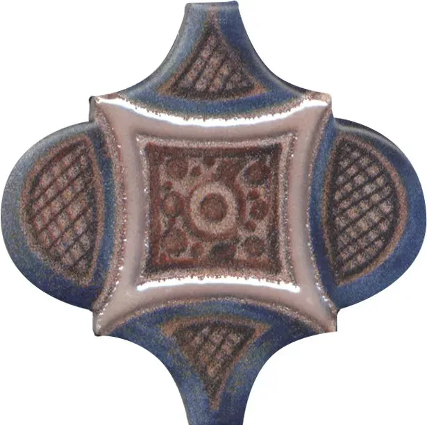 Панно Kerama Marazzi KMP3STA011M6X Арабески Марокко 2 (из 6 частей 6.5x6.5) 10x25 - фото 1