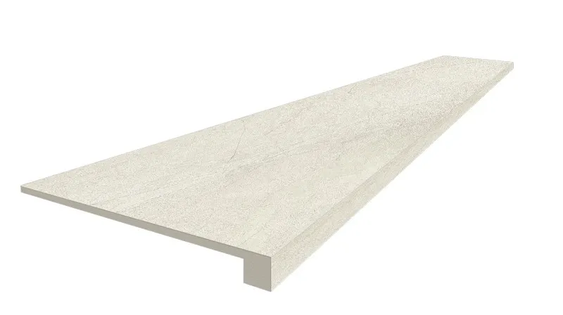 Ступень ColiseumGres Фьямма Уайт фронтальная 620070002384 белый 33x60 - фото 1