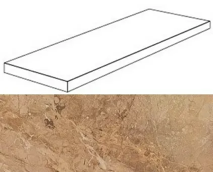 Ступень угловая правая Atlas Concorde Privilege Miele 33x120 - фото 1