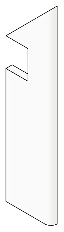 Ступень правая Atlas Concorde Italy Lims Ivory Battiscopa Sag.Dx A3JQ 7.2x30 - фото 1